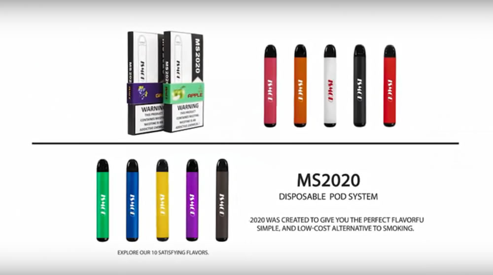 vape pod desechable Yun Xi ms2020, 10 sabores e-liquid